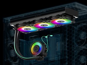 A-RGB Fans, Water Cooling, Liquid Cooling, ARCTIC Liquid Freezer III Pro 360 A-RGB Black