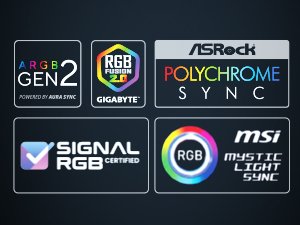Compatible with A-RGB Software, ASRock, MSI, Gigabyte, Aura Sync